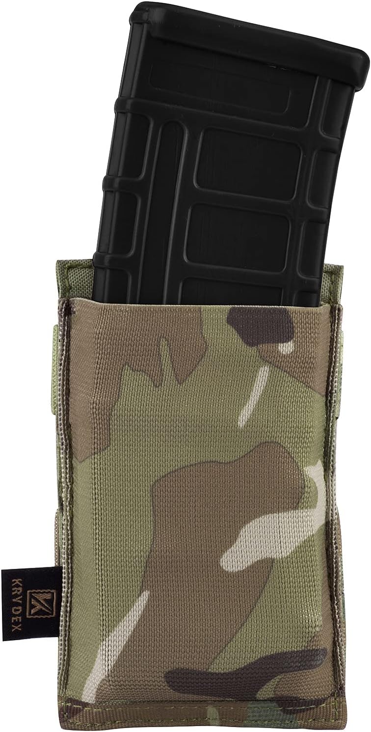 KRYDEX Molle 5.56mm Single/Double/Triple Magazine Pouch Speed Mag Pouches for .223 5.56 Magazine - Image 1